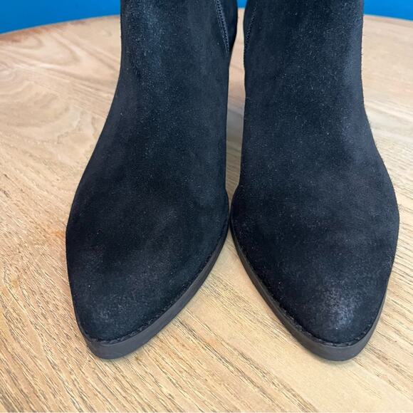 Frye & Co. Kaye Suede Chelsea Boot Pointed Toe Western Wedge Women’s Size 10 - Picture 5 of 11